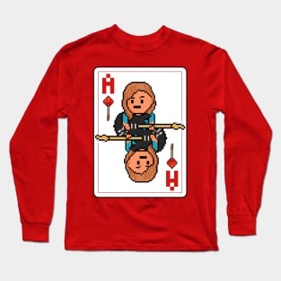 Pixelrockstars Ace of Diamonds Playing Card Long Sleeve T-Shirt